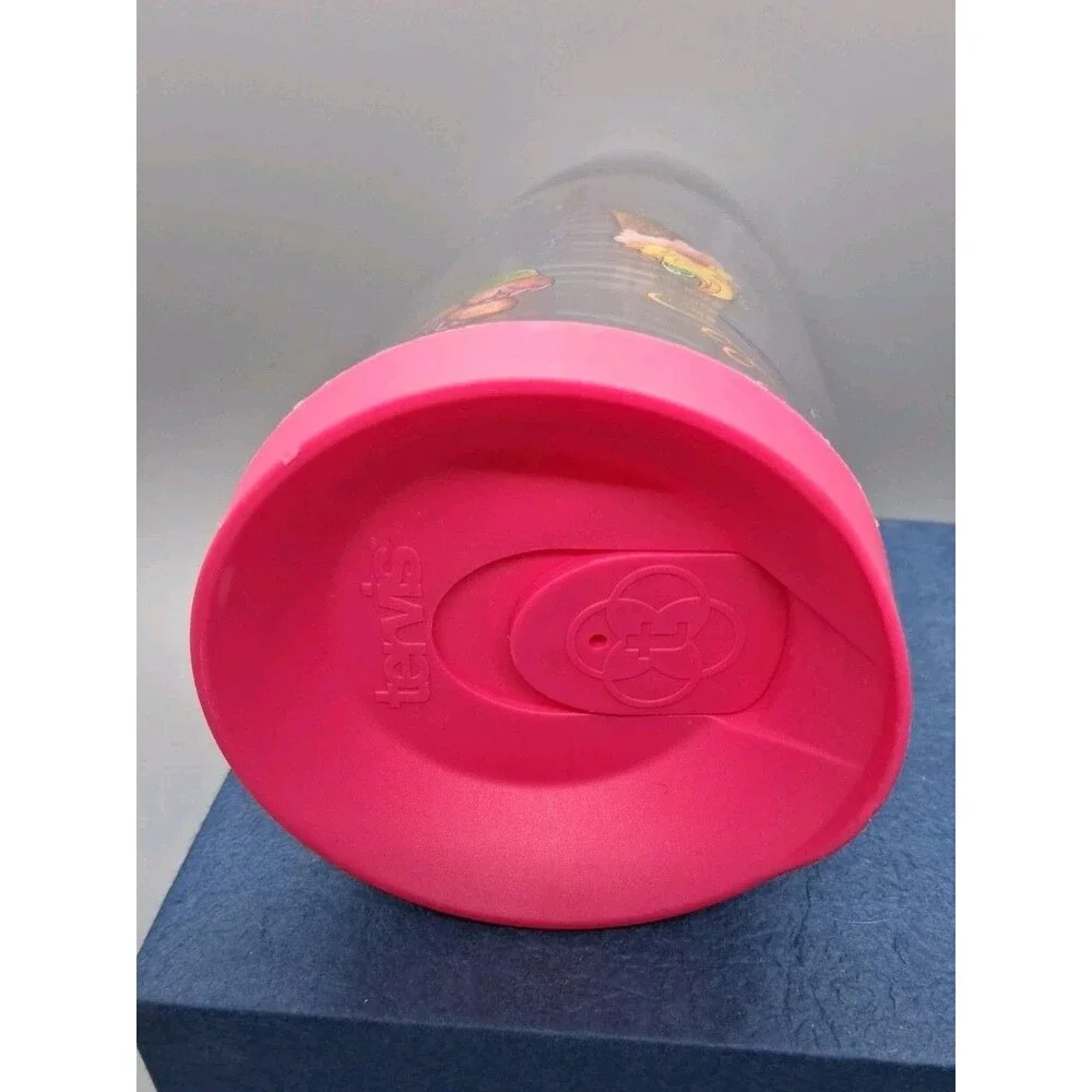 TERVIS Cup Tumbler Ice Cream Cone 16 oz Double Wall Insultated Hot Cold Pink Lid
